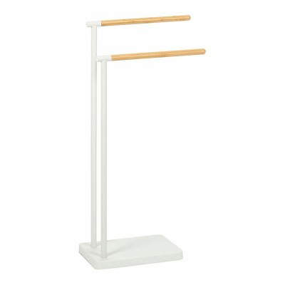Porte Serviettes sur Pied Andrea House ba72128 Blanc Métal 30 x 20 x 78 cm