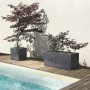 Jardinière auto-arrosante Deroma Anthracite 79 cm Plastique Rectangulaire