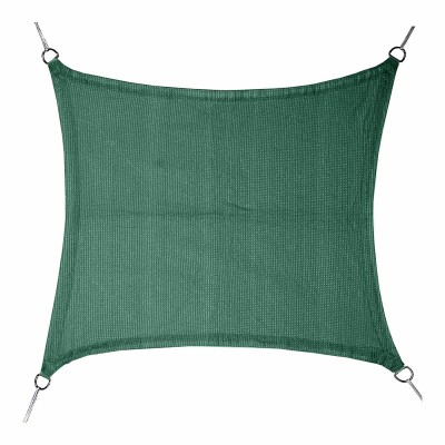 Voile d'ombrage Faura Vert 5 x 5 m Carré