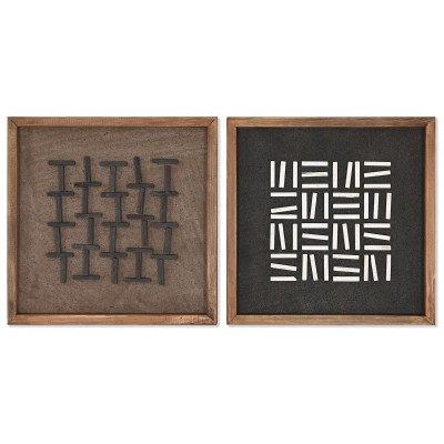 Cadre Home ESPRIT Moderne 40,2 x 4 x 40,2 cm (2 Unités)