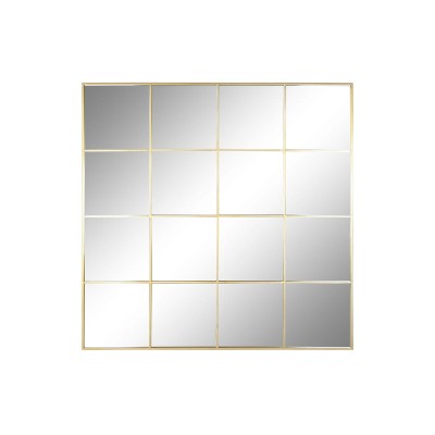 Miroir mural Home ESPRIT Doré Fenêtre 122 x 1 x 122 cm