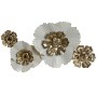 Décoration murale DKD Home Decor 93 x 8,3 x 54 cm Doré Blanc Fleurs