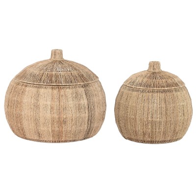 Set de basket DKD Home Decor 55 x 55 x 45 cm Tropical Jute