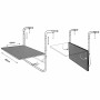Table Piable Ambiance Gris foncé (60 x 43 cm)