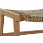 Banquette DKD Home Decor   65 x 47 x 40 cm Naturel Teck Plastique Marron Clair
