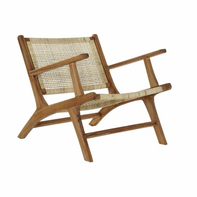 Armchair DKD Home Decor MB-182316 Natural Light brown Teak 69 x 78 x 68 cm