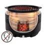 Barbecue Portable Aktive Ronde Sans fumée Noir Acier inoxydable Fer 34 x 21,5 x 34 cm