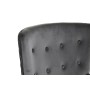 Armchair DKD Home Decor Natural Wood Polyester Dark grey (66 x 67 x 92 cm)
