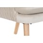 Armchair DKD Home Decor Natural Beige Wood Polyester (67 x 70 x 95 cm)