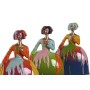 Decorative Figure Home ESPRIT Multicolour Lady 17 x 13 x 21 cm (3 Units)