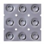 Non-slip Shower Mat Grey polypropylene