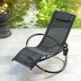 Chaise Longue Pliante à Bascule Orbitale InnovaGoods Noir (Reconditionné A)