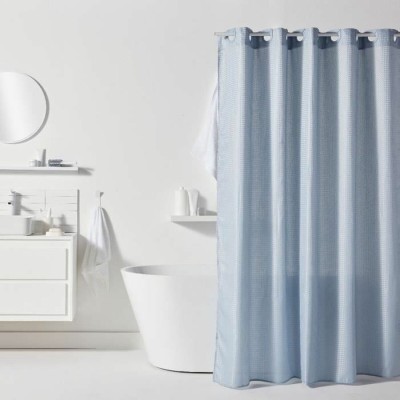 Rideau de Douche TODAY Bleu Polyester 180 x 200 cm (12 Unités)