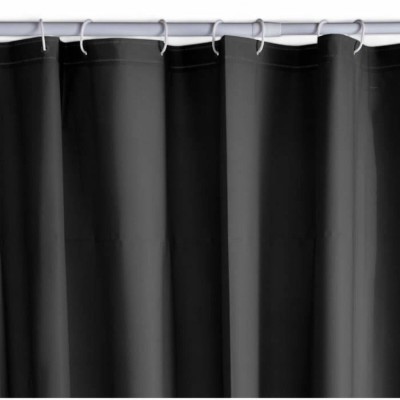 Rideau de Douche TODAY Noir PEVA 180 x 200 cm (12 Unités)