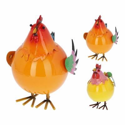 Figurine Décorative Lifetime gallina saltarín de metal modelos variados Métal