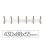 Coat rack Liderpapel PH01 Silver Metal
