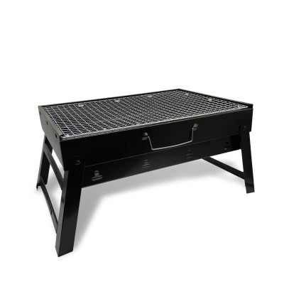 Coal Barbecue with Wheels Feel Maestro MR-1010 Black Metal