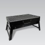 Coal Barbecue with Wheels Feel Maestro MR-1010 Black Metal