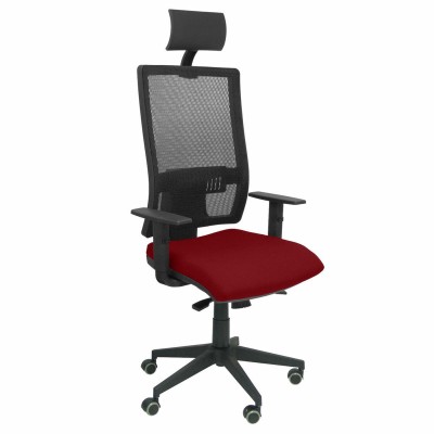 Chaise de Bureau avec Appui-tête Horna bali Piqueras y Crespo BALI933 Rouge Bordeaux