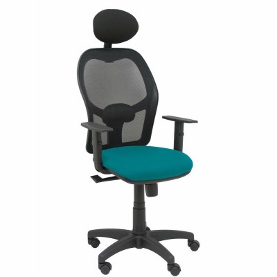 Chaise de Bureau avec Appui-tête Piqueras y Crespo B10CRNC Bleu Vert pétrole