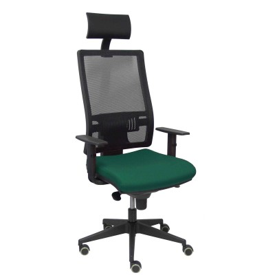 Chaise de Bureau avec Appui-tête Horna Piqueras y Crespo BALI426 Vert foncé