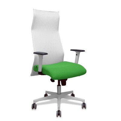 Chaise de Bureau Piqueras y Crespo 54BR65G Blanc Vert