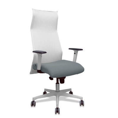 Chaise de Bureau Piqueras y Crespo 54BR65G Blanc Gris