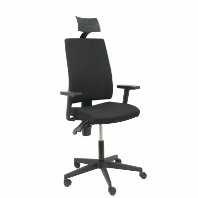 Chaise de Bureau avec Appui-tête Lezuza Piqueras y Crespo 322NECC Noir