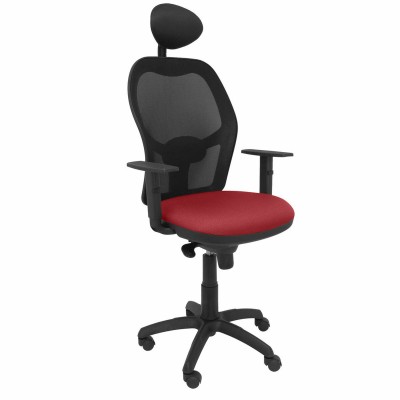 Chaise de Bureau avec Appui-tête Jorquera Piqueras y Crespo ALI933C Rouge Bordeaux
