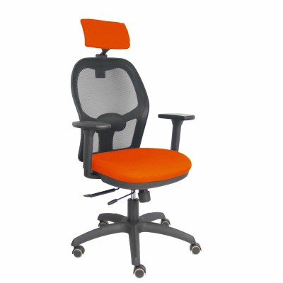 Chaise de Bureau avec Appui-tête Piqueras y Crespo B3DRPCR Orange Foncé