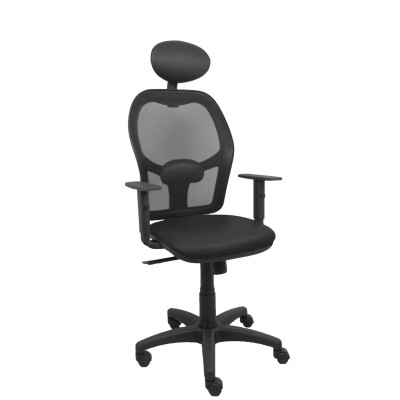 Chaise de Bureau avec Appui-tête Piqueras y Crespo B10CRNC Noir
