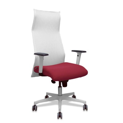 Office Chair Piqueras y Crespo 54BR65G White Maroon