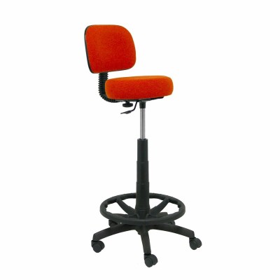 Tabouret ergonomique Piqueras y Crespo LB305RN Orange Orange Foncé PVC Avec des roues