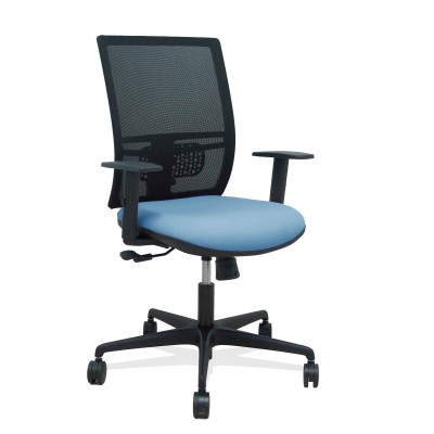 Chaise de Bureau Yunquera Piqueras y Crespo 0B68R65 Bleu ciel