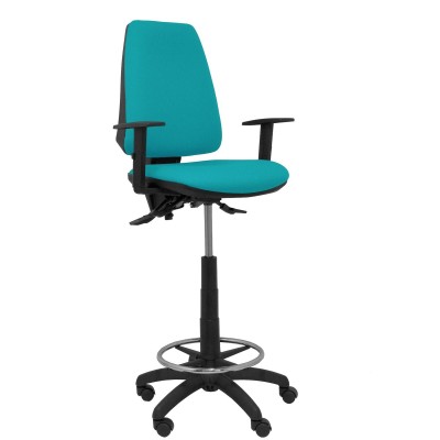 Tabouret Elche Piqueras y Crespo 39B10RN Vert turquoise PVC