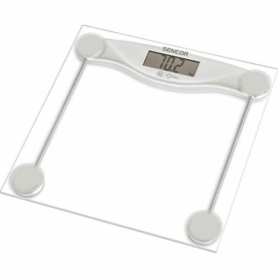 Digital Bathroom Scales Sencor Transparent Glass Tempered Glass 150 kg