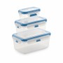 Set of 3 lunch boxes SP Berner super lock Rectangular Transparent Plastic (3 Units)