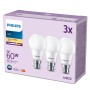 Lampe LED Philips 60 W Mat Vert tendre F 8 W 60 W B22 3 Unités (2700 K)