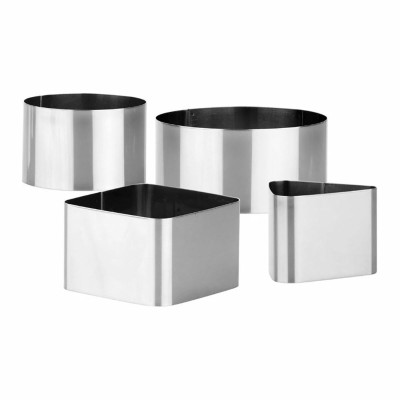 Serving mould Tescoma Grandchef Grey Metal Stainless steel (4 Units)