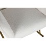Rocking Chair Home ESPRIT White Golden Polyester Metal 73 x 75 x 97 cm