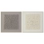 Painting Home ESPRIT Beige Grey Abstract Modern 100 x 3,5 x 100 cm (2 Units)