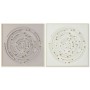 Painting Home ESPRIT Beige Grey Modern Circles 100 x 3,5 x 100 cm (2 Units)