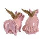 Decorative Figure Home ESPRIT Pink Pig 19 x 11 x 17 cm (2 Units)