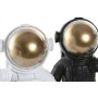 Decorative Figure Home ESPRIT White Black Golden Astronaut 20 x 13 x 27 cm (2 Units)