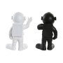 Decorative Figure Home ESPRIT White Black Golden Astronaut 20 x 13 x 27 cm (2 Units)