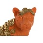 Decorative Figure Home ESPRIT Orange Golden Leopard 60 x 21,5 x 43 cm