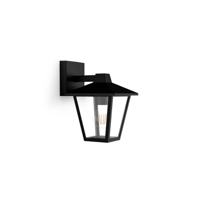 Wall Light Philips Black Aluminium E27