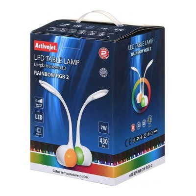 Desk lamp Activejet AJE-RAINBOW 2 White 7 W 430 Lm
