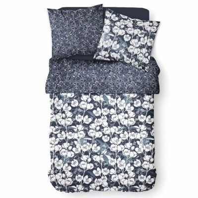 Duvet cover set TODAY Mawira Navy Blue Double bed 260 x 240 cm Floral