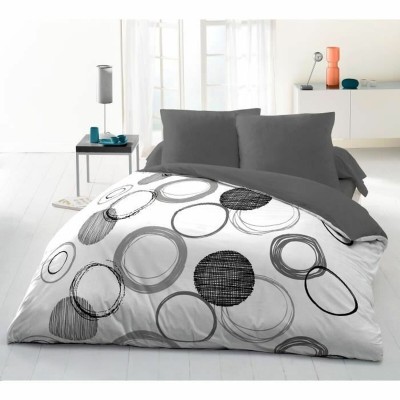 Nordic cover HOME LINGE PASSION Audace Grey Light grey 240 x 260 cm